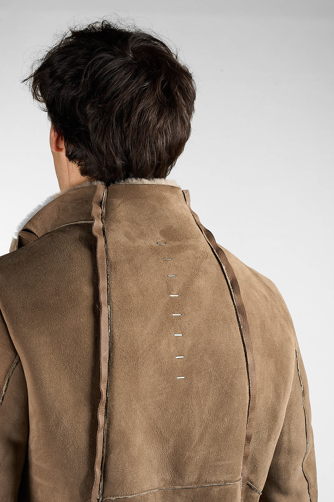 DANIELE BASTA LEATHER AND SILVER JACKET